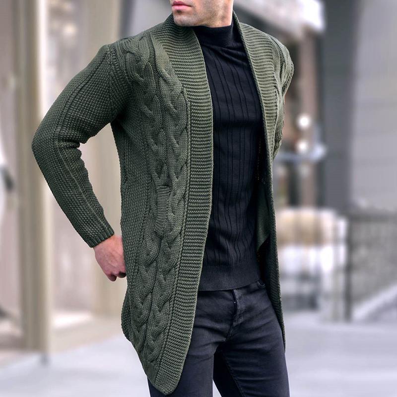 Elegante Zopfstrickjacke mit langen Ärmeln - Evelijne