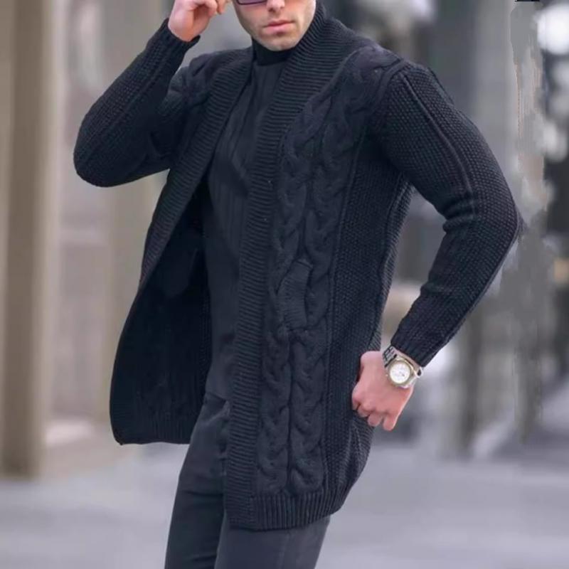Elegante Zopfstrickjacke mit langen Ärmeln - Evelijne